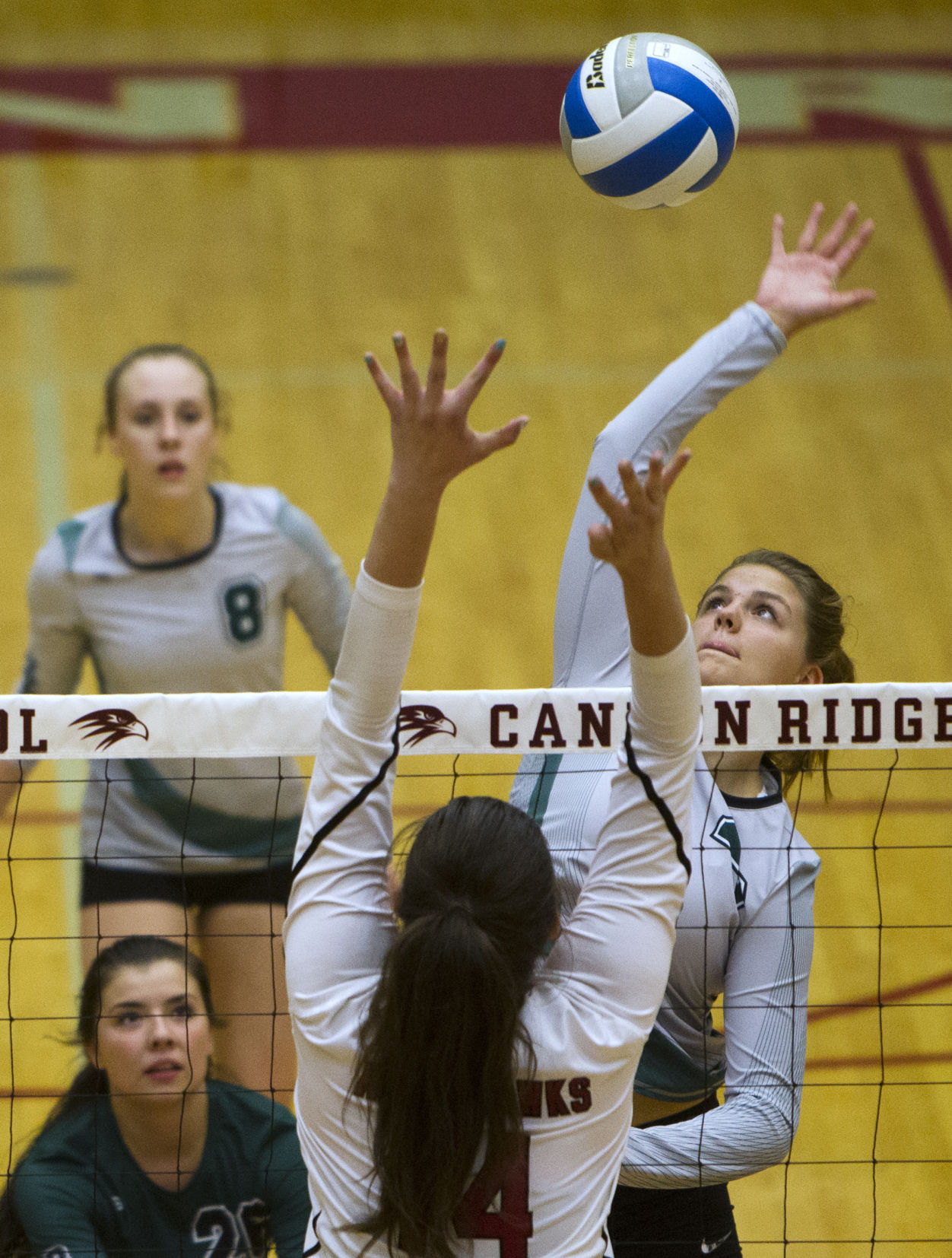 Canyon Ridge vs. Burley volleyball